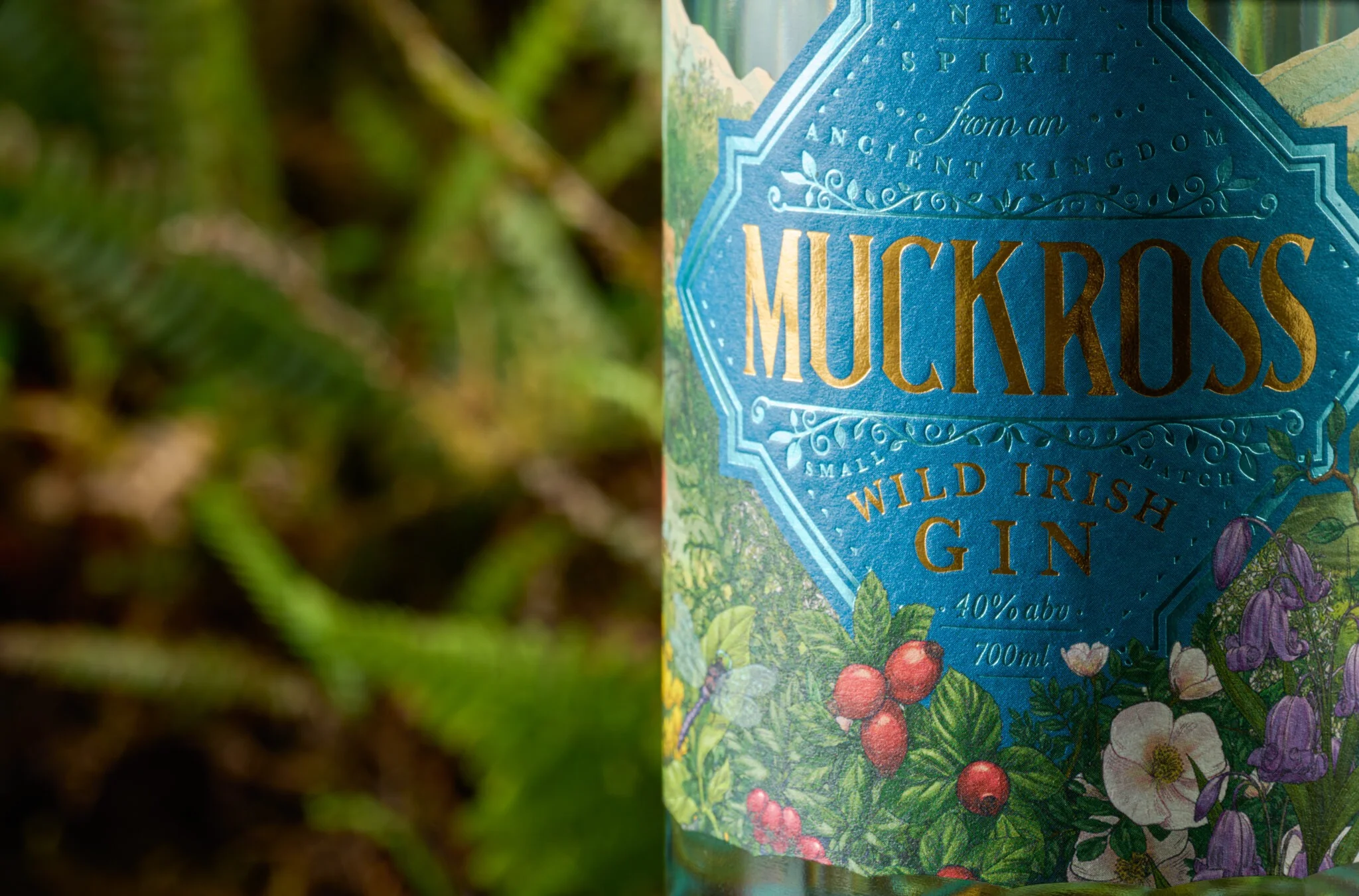 Muckross Wild Irish Gin Label