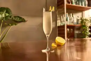 Muckross French 75 Cocktail in a champagne flute